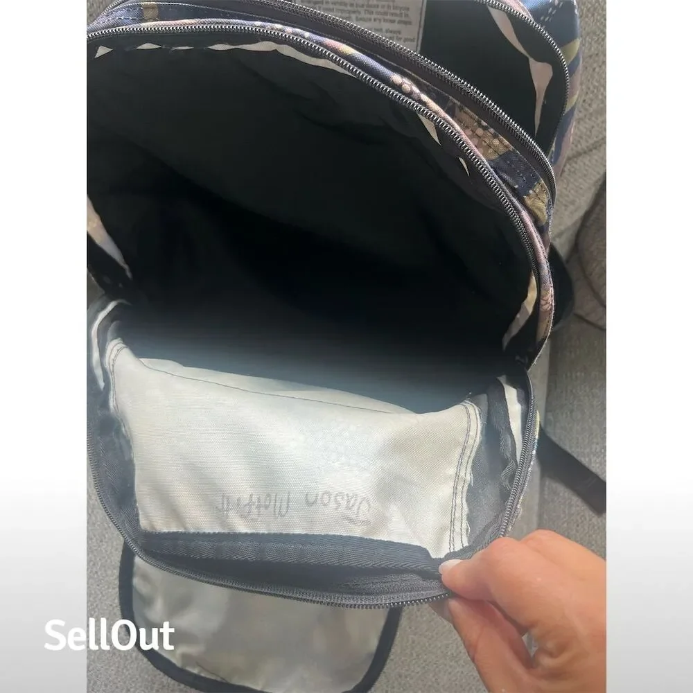 L.L. Bean Camouflage Backpack with Reflective Stripe Unisex - Picture 4 of 5